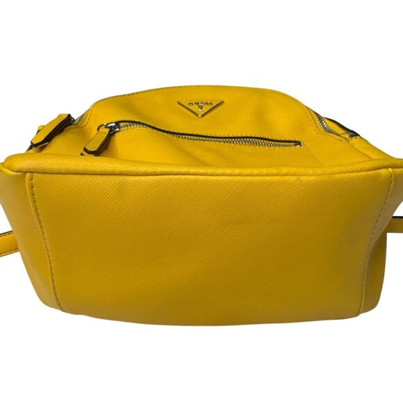 Guess Mini Backpack Yellow Faux Leather - Picture 6 of 16